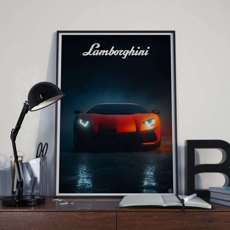 Lamborghini Fury – Cinematic Digital Wall Art