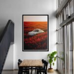 Porsche 911 Flower Blossom – Floral Digital Art