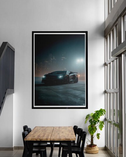 Lamborghini Black & Red – Inferno Edition Digital Art