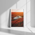 Porsche 911 Flower Blossom – Floral Digital Art