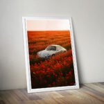Porsche 911 Flower Blossom – Floral Digital Art