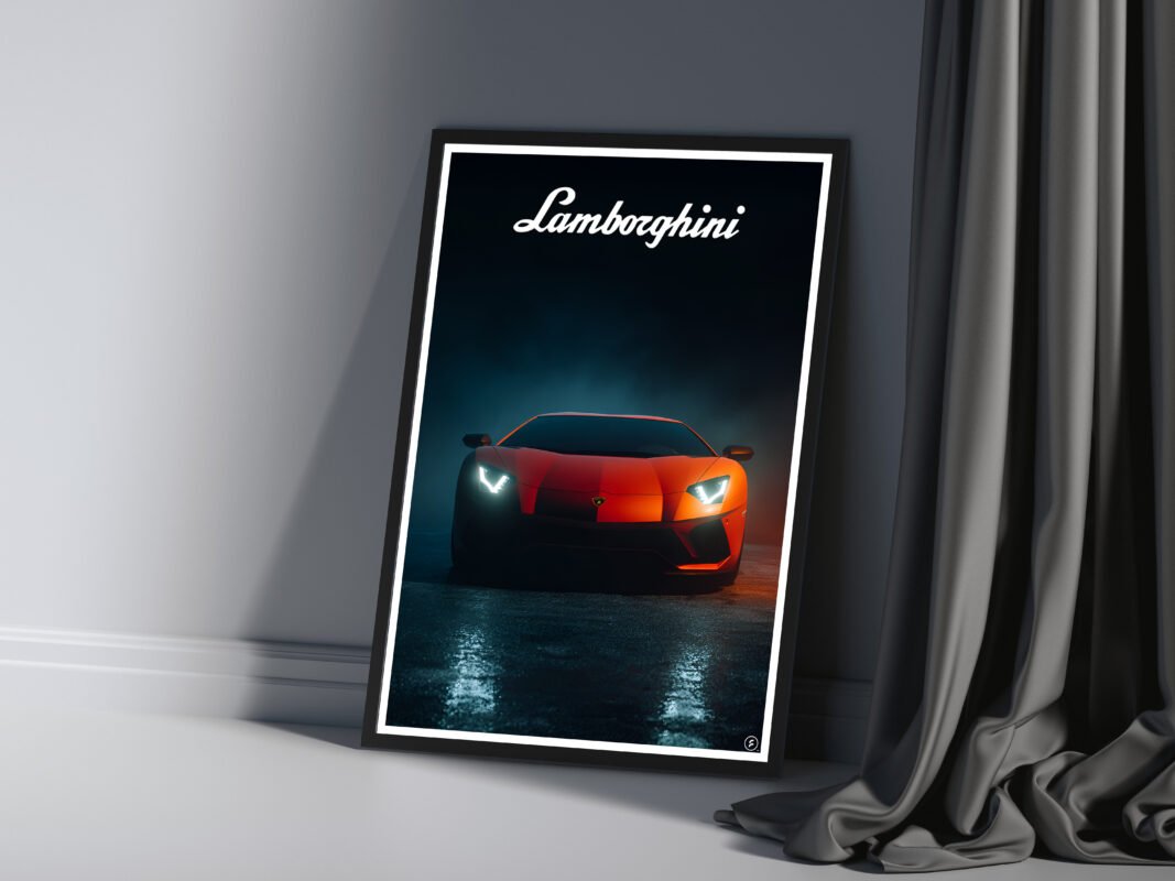 Lamborghini Fury – Cinematic Digital Wall Art