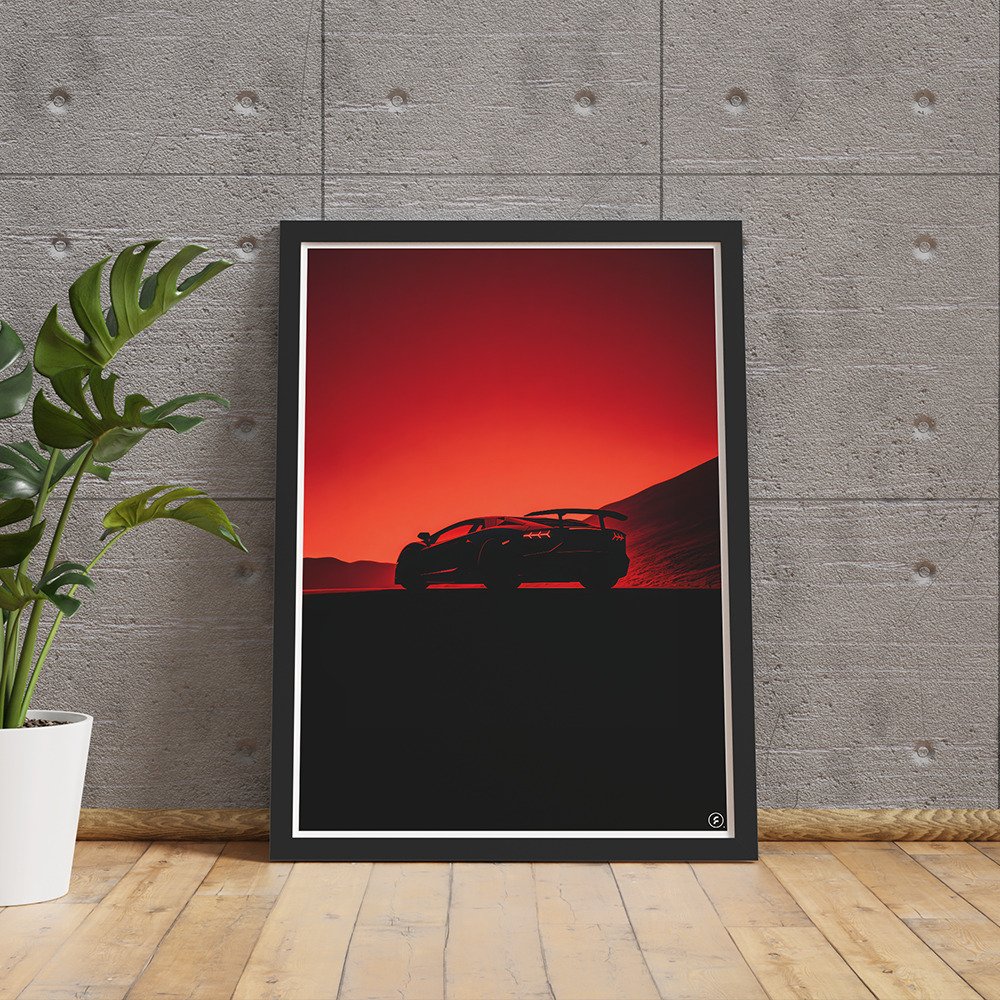 9 Lamborghini Aventador – Fury Edition Digital Poster
